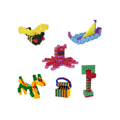Construction Toy Playset Flexible Plug-in Building Blocks 730PC