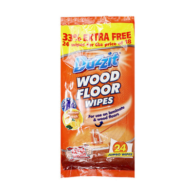 Duzzit Wood Floor Wipes 24PC