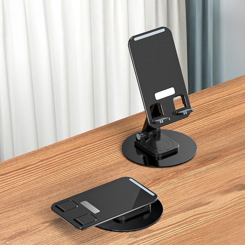 Multifunctional Desktop Foldable and Rotatable Metal Phone Stand