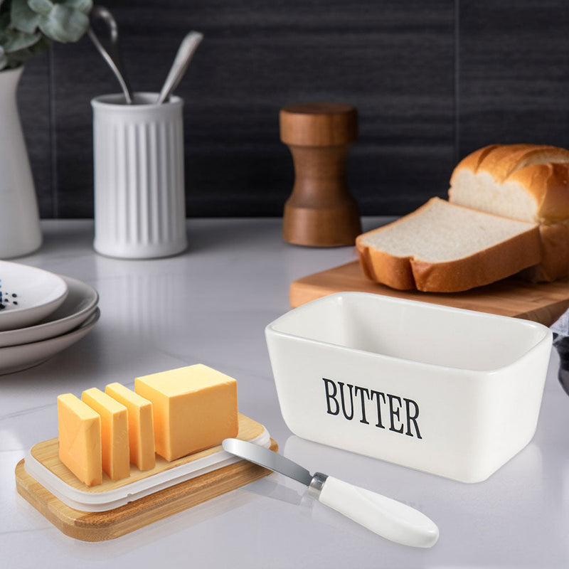 Butter Dish with Lid and Knife 500ML