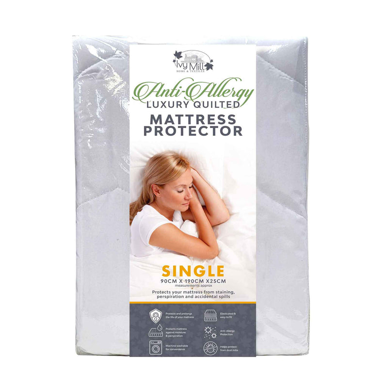 Anti Allergy Mattress Protector Single
