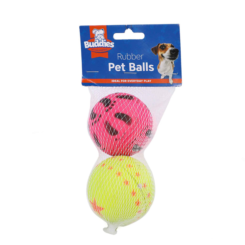 Rubber Pet Balls 2pk