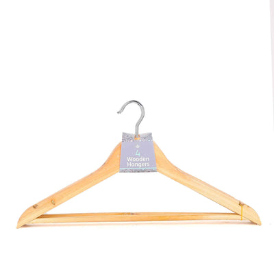 Wooden Hangers 4PK