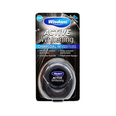 Wisdom Active Whitening Charcoal Floss