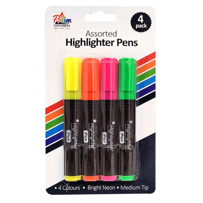 Highlighter Pens 4PK