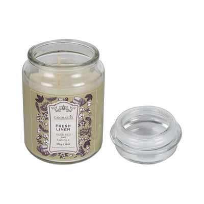 18Oz Scented Jar Candle Fresh Linen