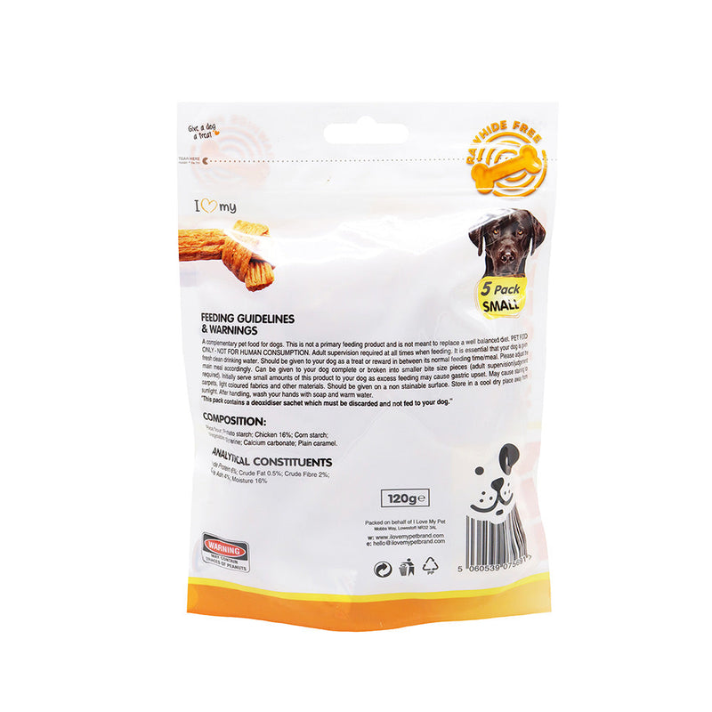 Knotted Chewing Bones Chicken Flavour 120g