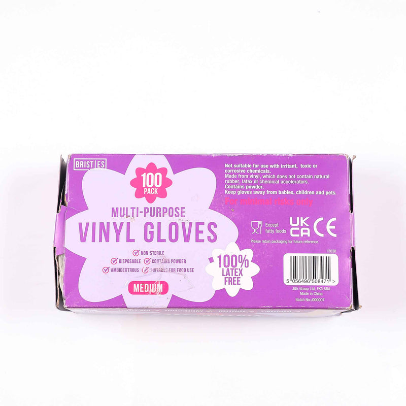 Multi-Purpose Vinyl Gloves Medium 100S