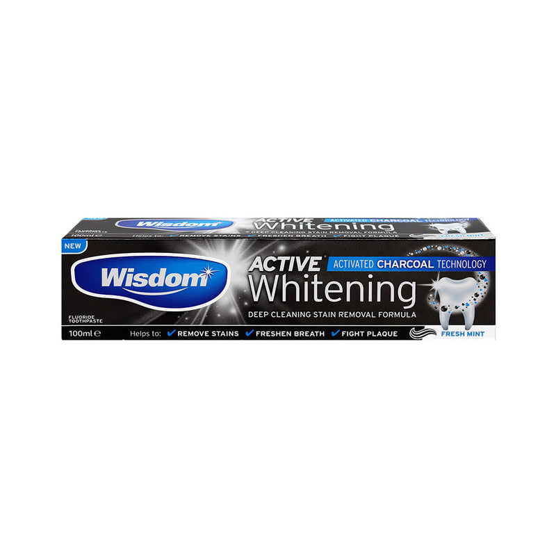 Wisdom Active Whitening Charcoal Toothpaste 100ML