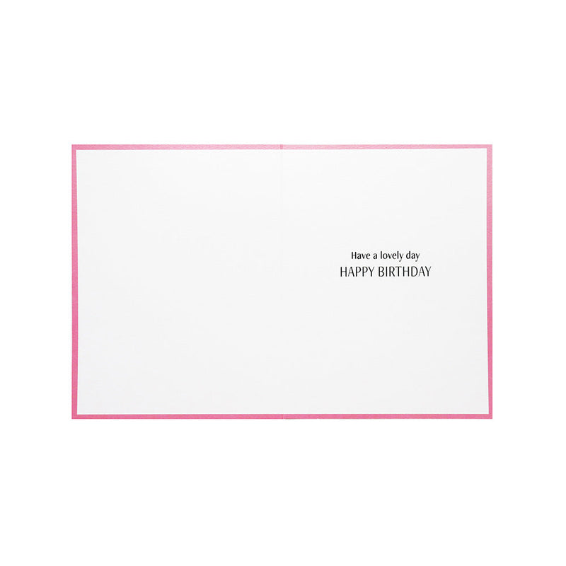 Birthday Wish Card Hex Pink