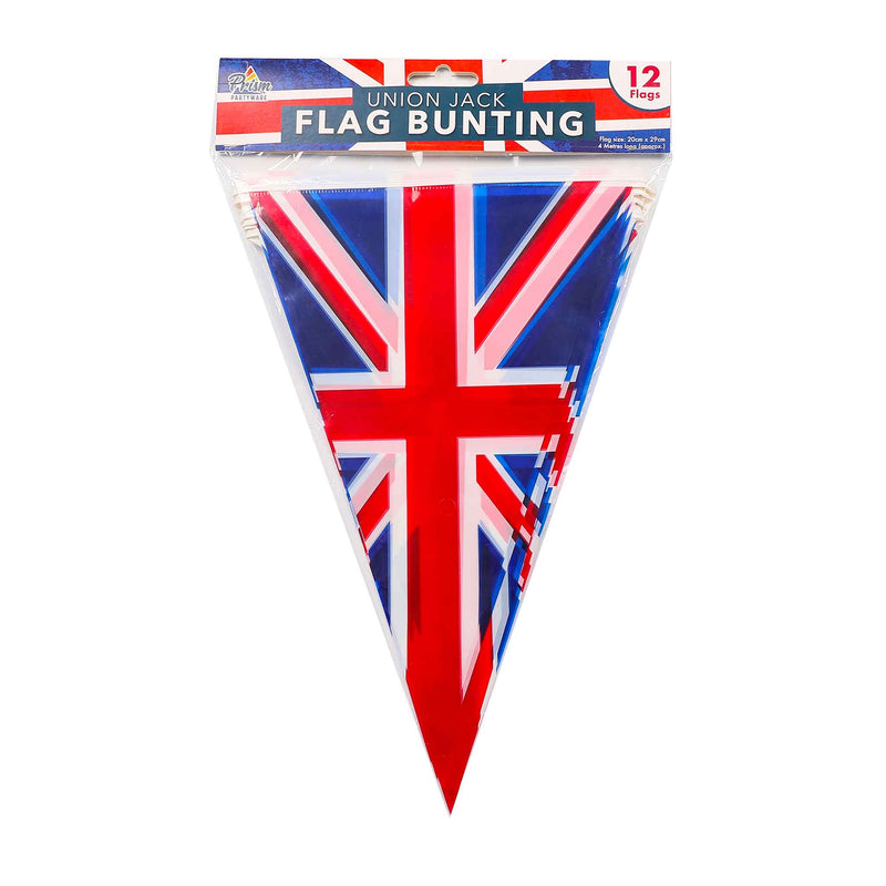 12 Triangle Union Jack Bunting-Plastic