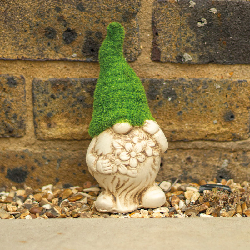 Flocked Gnome Ornament