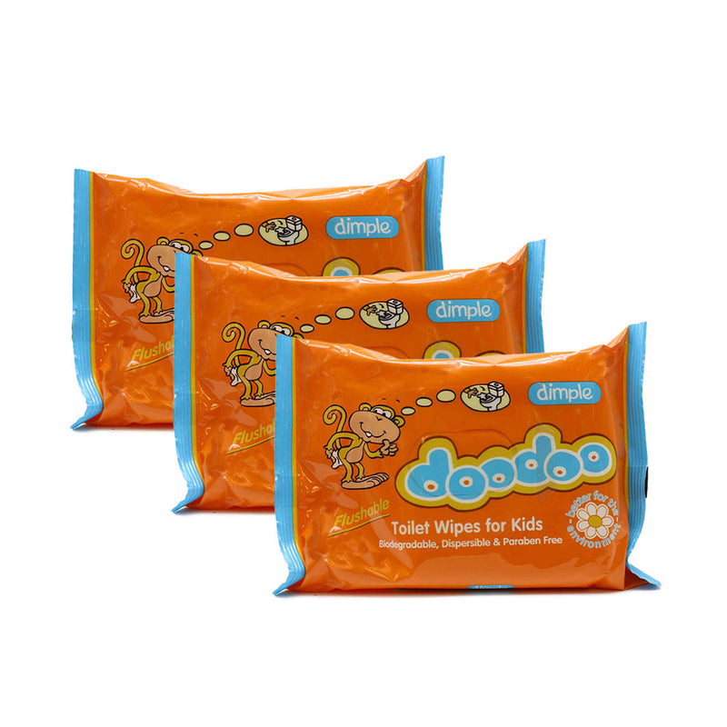 Dimple Toilet Wipes For Kids 60pcs