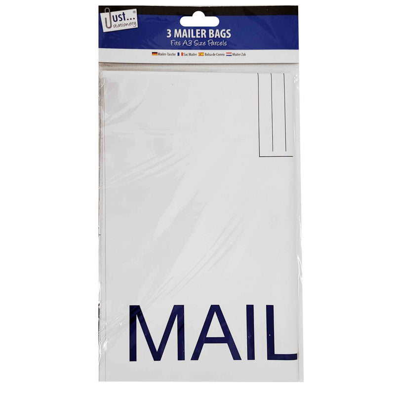 3 Mailer Bags Large 320 x 440mm