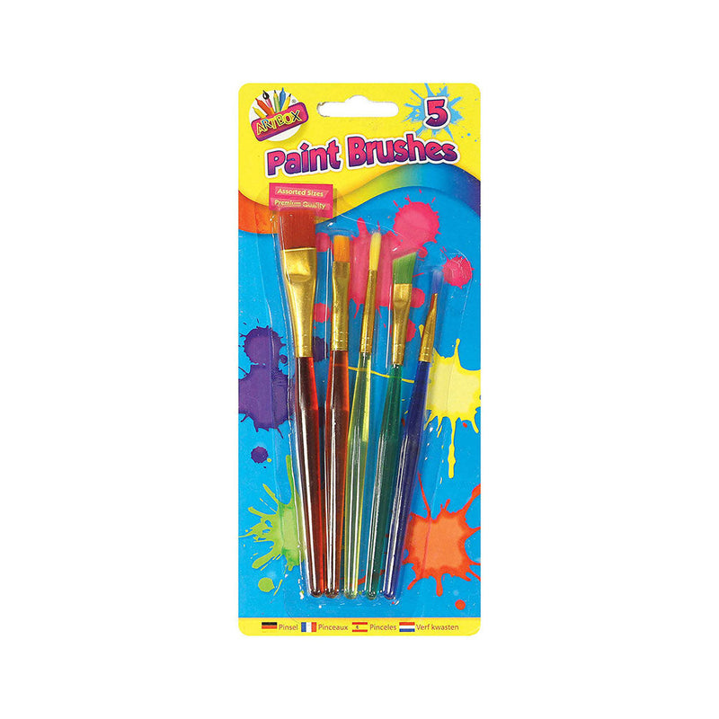 Assorted Paint Brushes 5 Pack