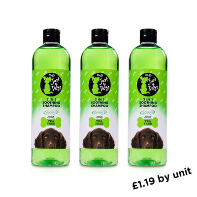 Just 4 Dogs 2 In 1 Soothing Shampoo Tea Tree 500ML