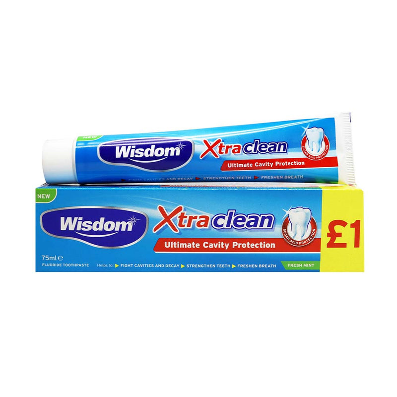 Wisdom Xtra Clean Toothpaste Ultimate Cavity Protection 75ML
