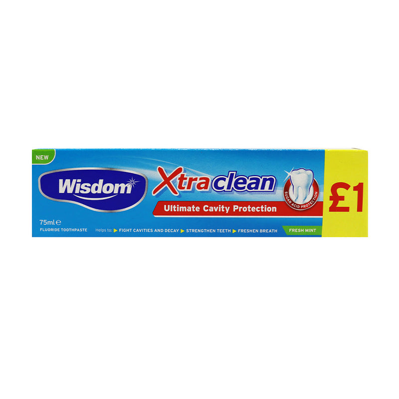 Wisdom Xtra Clean Toothpaste Ultimate Cavity Protection 75ML