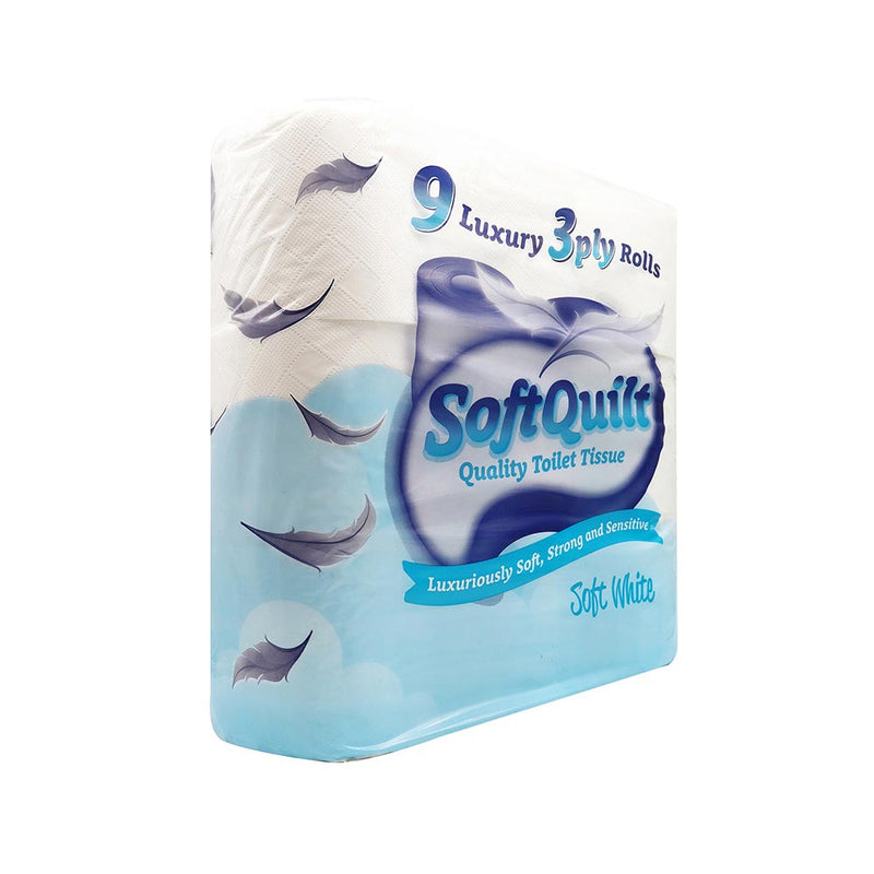 Soft Quilted Toilet Tissue 3 Ply 9PK