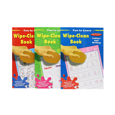 First Learn Wipe-Clean 3 Assorted