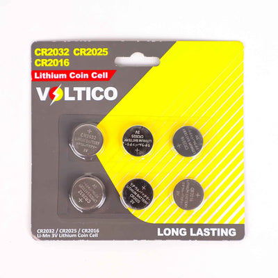 Voltico Lithium Coin Cell 6PC