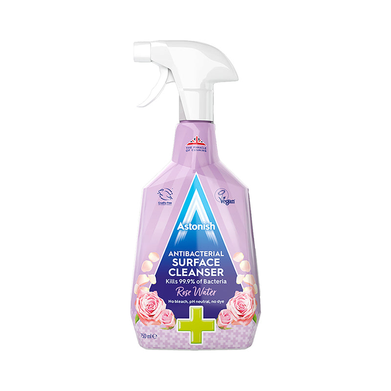 Astonish Spray Antibacterial Surface Cleanser Rose Water 750ML