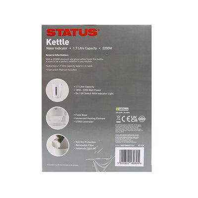 Status Cordless Kettle White 1.7L