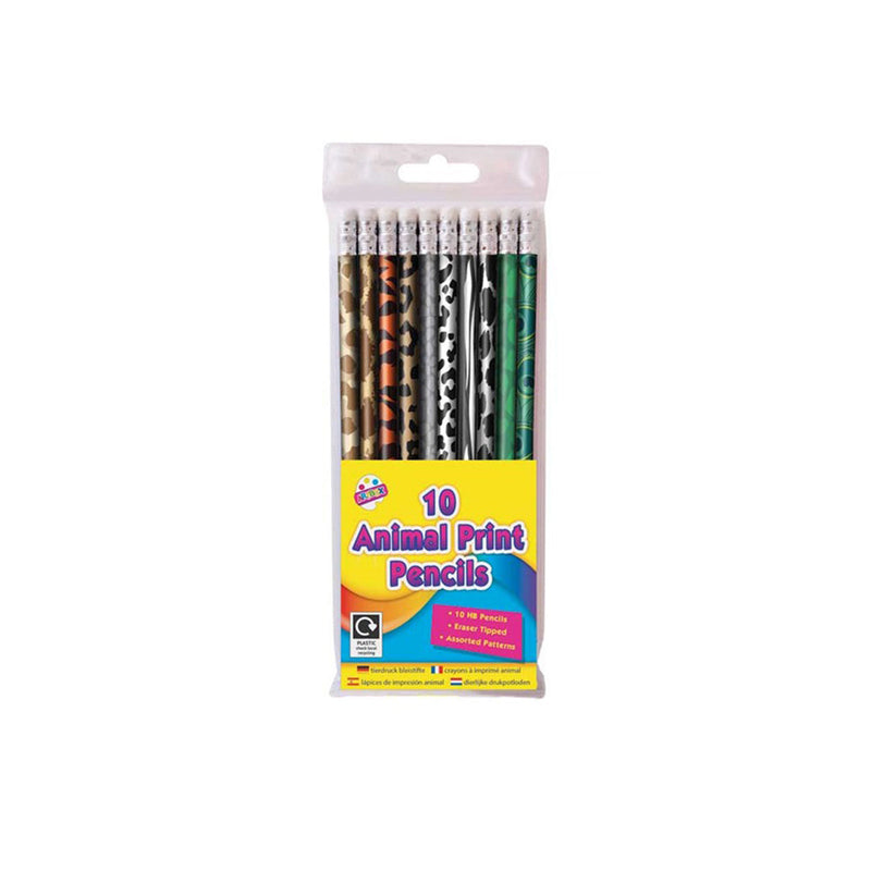 Animal Print HB Pencils 10PC