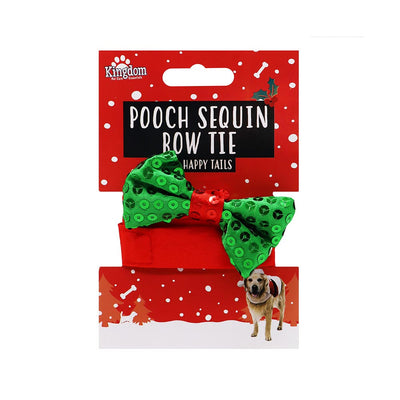 Pooch Sequin Dog Bow Tie
