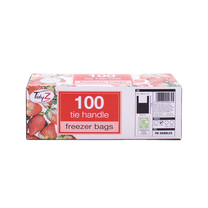 100 Large Tie Handle Freezer Bags