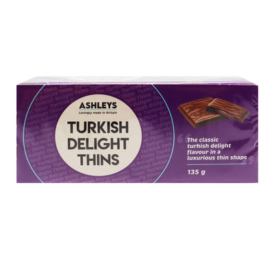 Ashleys Turkish Delight Chocolate Thins 135g