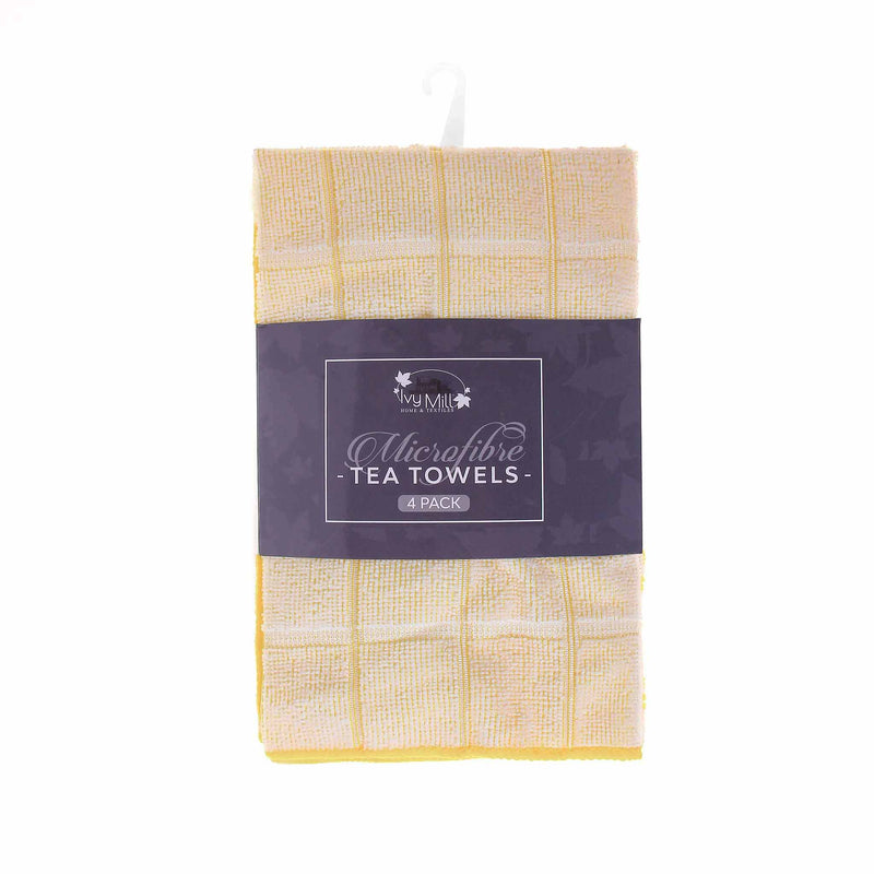 Microfibre Tea Towel 4PK