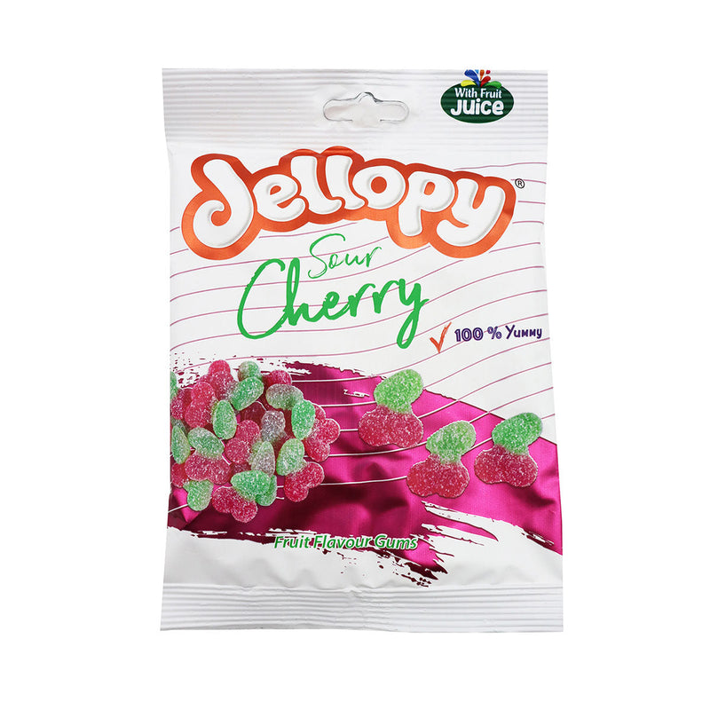 Jellopy Sour Cherry Gum 160g