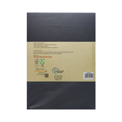 Fitted Sheet Charcoal Double 135x190cm