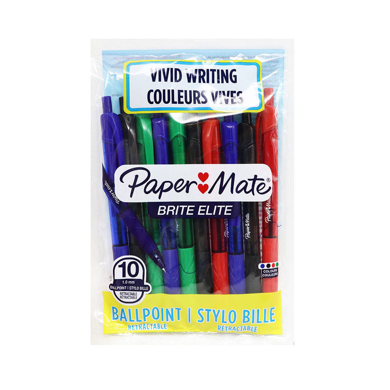Paper Mate Brite Elite Ballpoint Pens 10PK