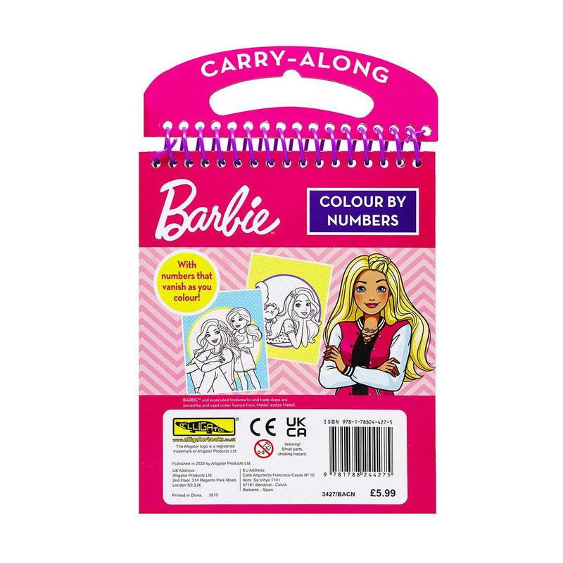 Barbie Colour By Numbers Colouring Book Set