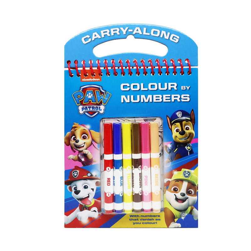 Paw Patrol Colour By Numbers Set