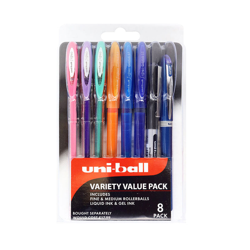 Uni-Ball Variety Value Pack of Multi Use Pens 8PK
