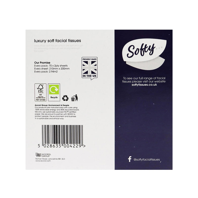 Softy Cosmetic Cube Tissue 2Ply