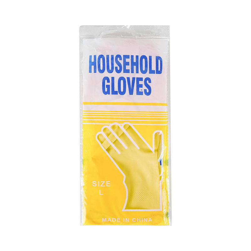 Yellow Rubber Glove Large 2pk