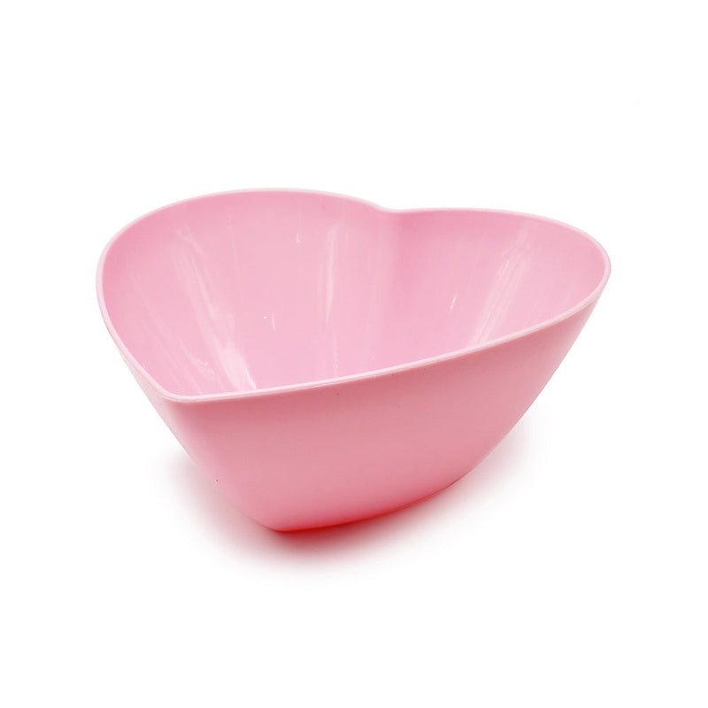 Pink Plastic Heart Serving Bowl