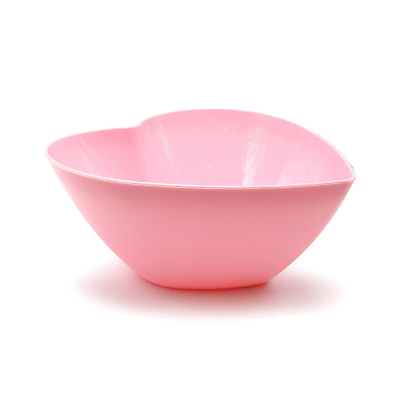 Pink Plastic Heart Serving Bowl