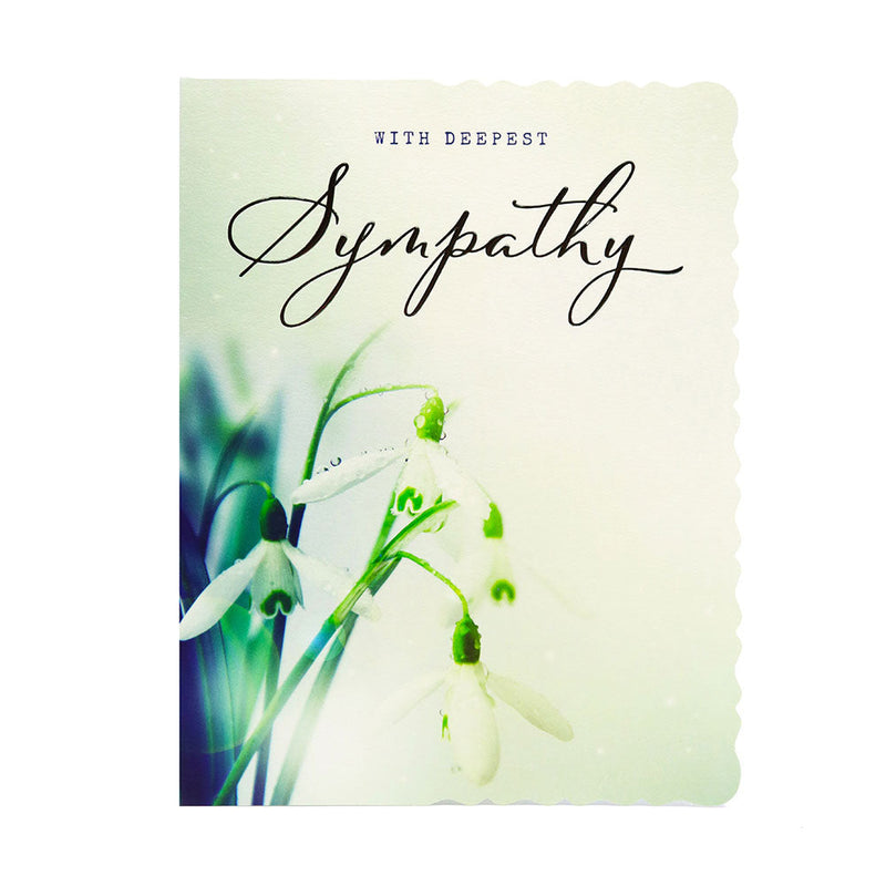 Greeting Card For Sympathy Snowdrops