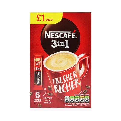 Nescafe 3 in 1 Original Instant Coffee 6PK x 2PK