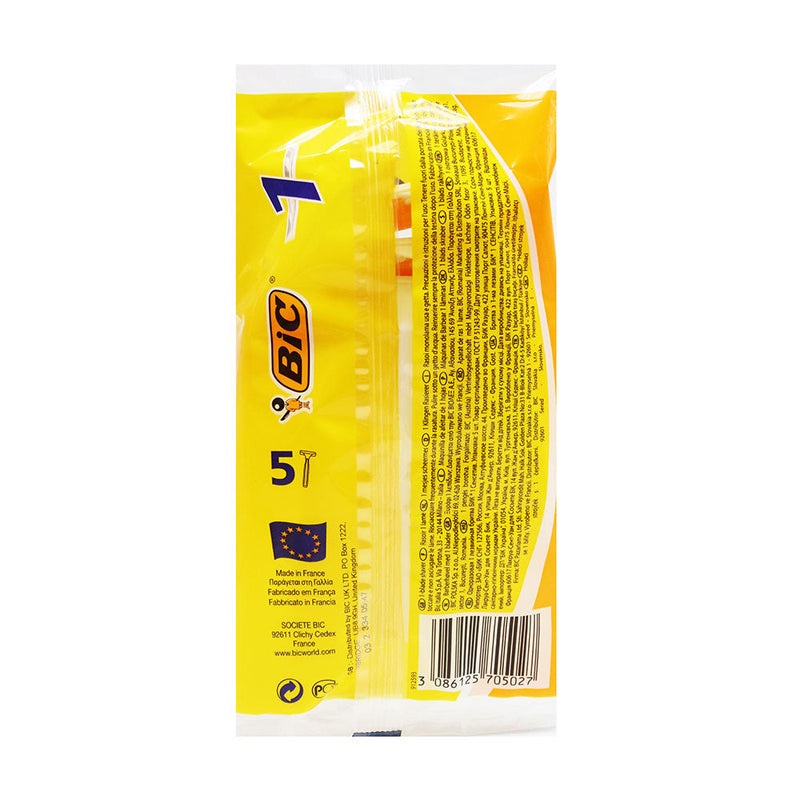BIC 1 Normal Disposable Razors 5 Pack