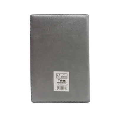 2024 A5 Grey Leatherette Index Diary & Pen