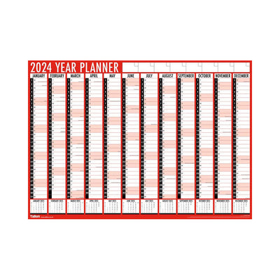 2024 Full Year Wallplanner Calendar