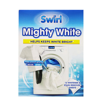 Swirl Mighty White Fabric Sheets 12 Sheets