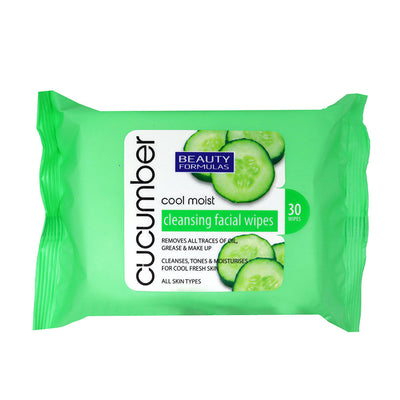 Beauty Formulas Cucumber Cleaning Facial Wipes 30S