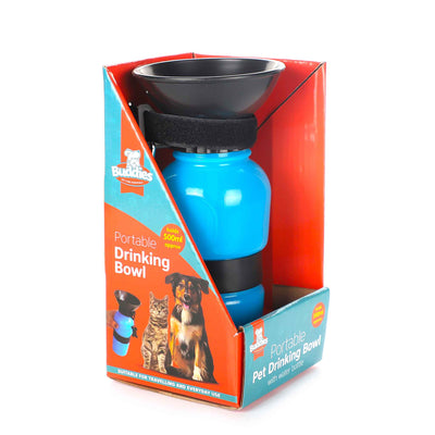 Pet Water Bottle Portable Drinking Bowl 500ml